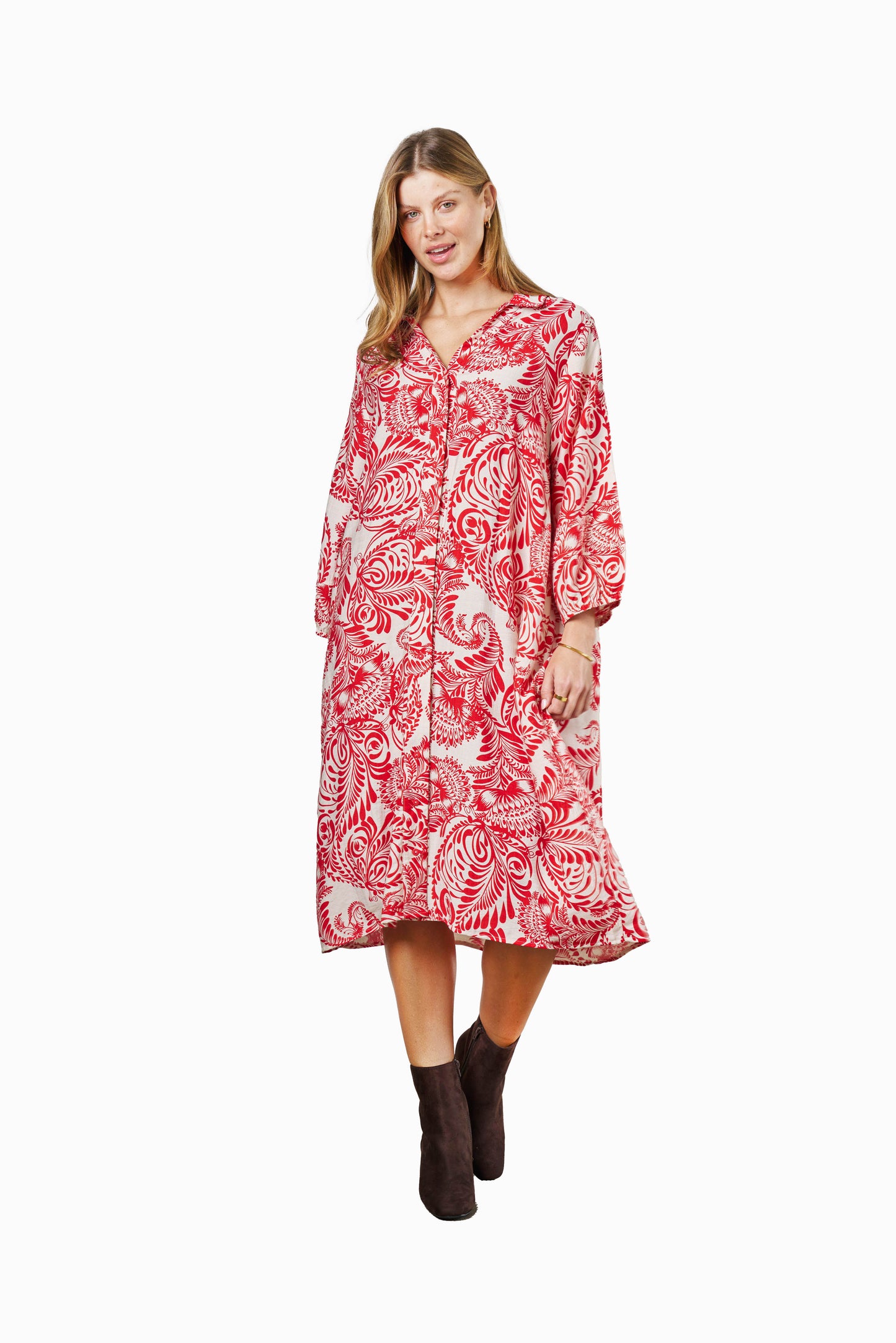 Antonia Dress - Red