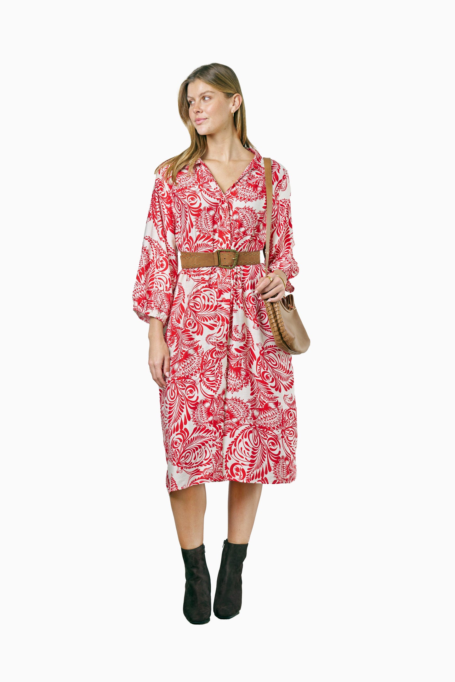 Antonia Dress - Red