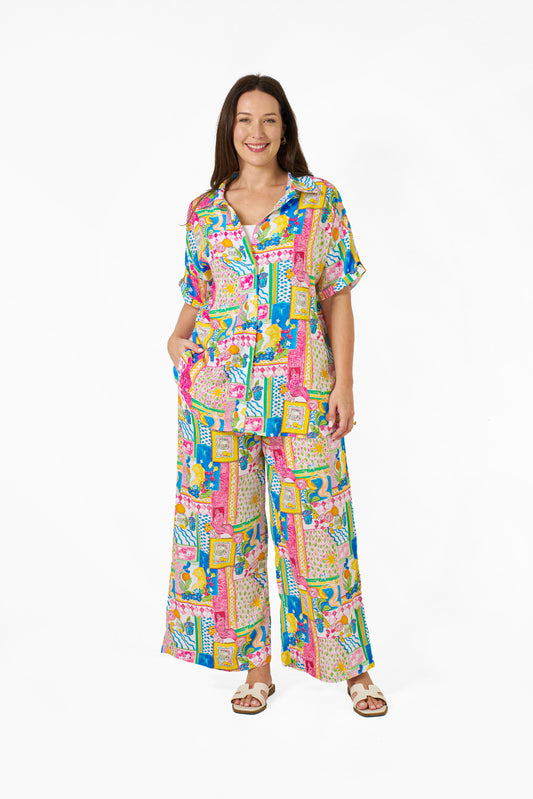 Eshal Shirt - Multi Print